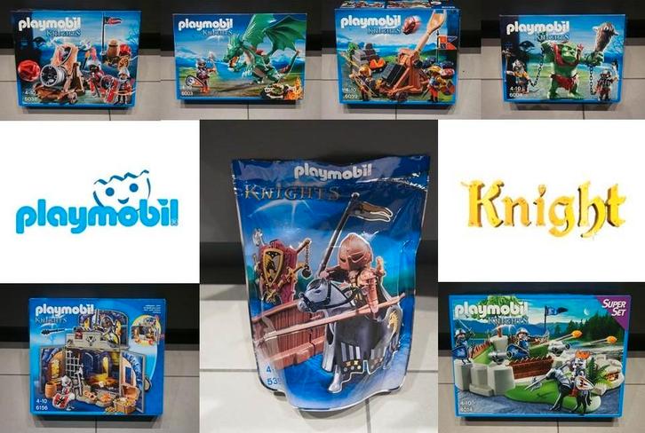 Playmobil Knights 7 Sets, Kinderen en Baby's, Speelgoed | Playmobil, Zo goed als nieuw, Complete set, Ophalen