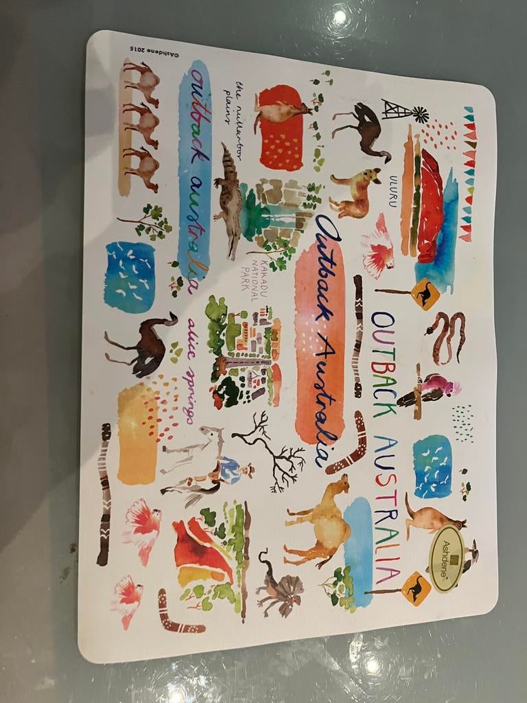 Placemat australie nieuw, Ophalen of Verzenden, Zo goed als nieuw
