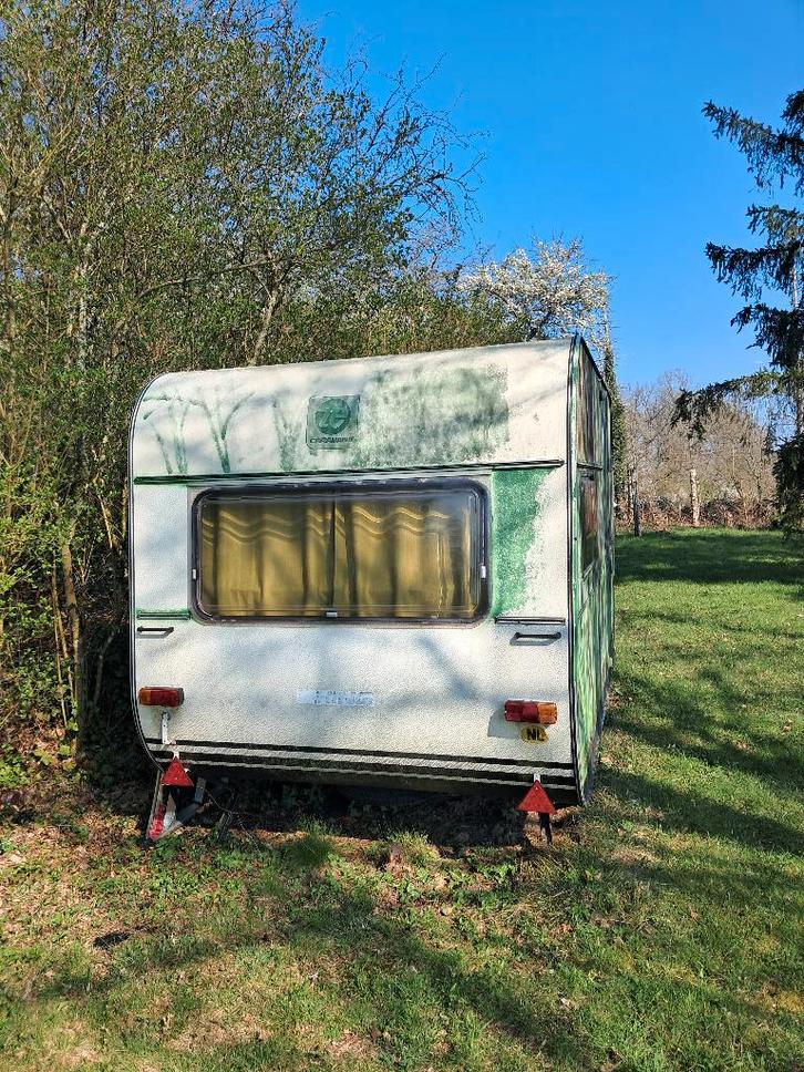 Caravan, Caravans en Kamperen, Caravans, Particulier, tot en met 3, Treinzit, Overige merken, Omvormbare zithoek, Kachel, Koelkast