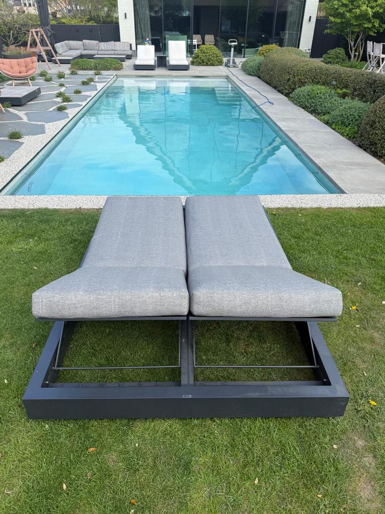 Chaise longue double ajustable, Enlèvement, Comme neuf