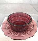 Val Saint Lambert  Luxval schaal en kom, getekend, Antiek en Kunst, Ophalen