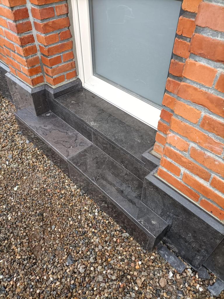 Blauwe steen Dorpels en vensterbanken diverse maten, Doe-het-zelf en Bouw, Ophalen, Nieuw, Hardsteen, Vensterbanken