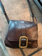 Oude Delvaux handtas, Gebruikt, Bruin, Leer, Ophalen