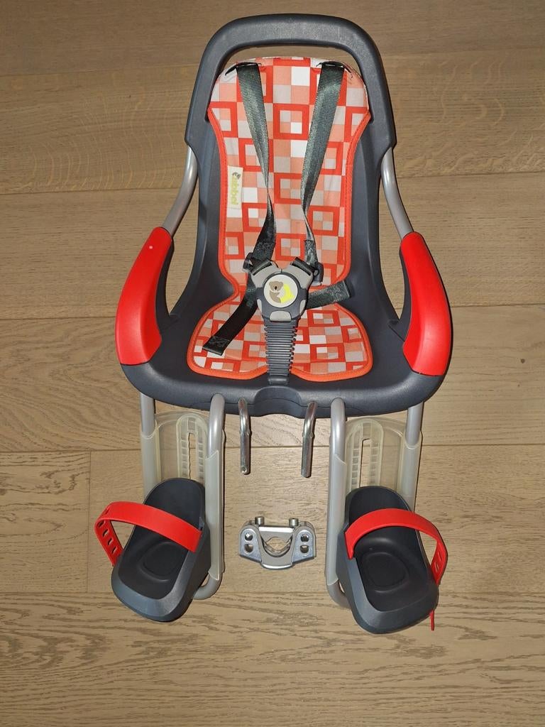 Qibbel fietsstoeltje, Siège avant, Repose-pieds, Comme neuf, Enlèvement