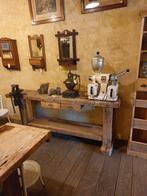 oude werkbank met ijzeren bankschroef, Antiek en Kunst, Curiosa en Brocante, Ophalen
