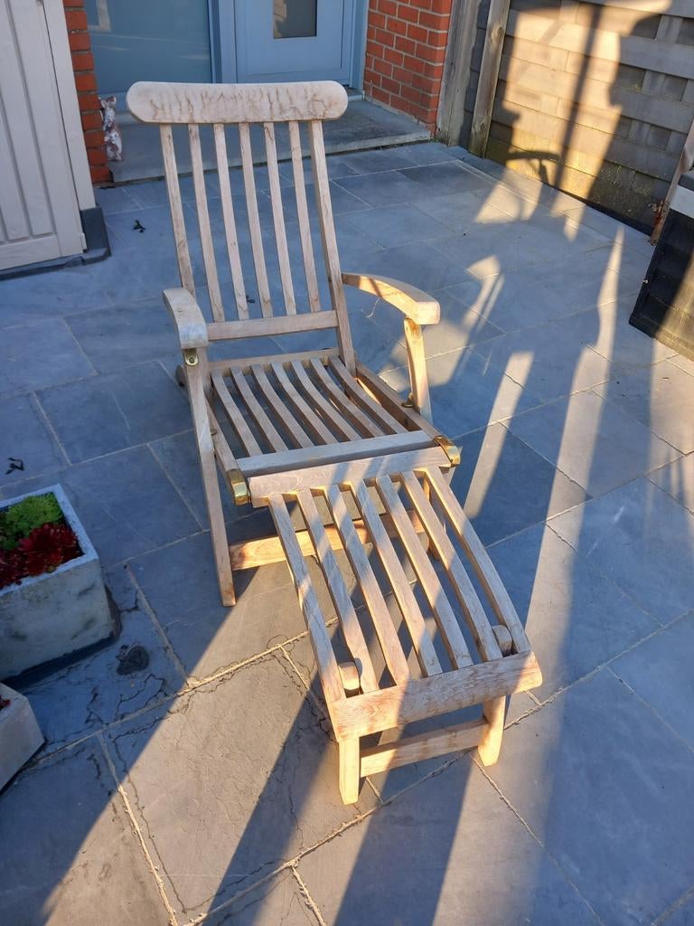 Chaises longues en teck, Jardin & Terrasse, Chaises longues, Enlèvement