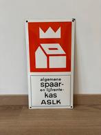 Emaille bord ASLK, Verzamelen, Merken en Reclamevoorwerpen, Ophalen of Verzenden, Zo goed als nieuw