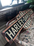 Plaque émaillée DOUBLE FACE Harley Davidson, Antiek en Kunst