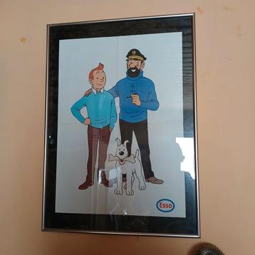 Poster tintin (Esso) 1972, Enlèvement ou Envoi, Tintin, Comme neuf