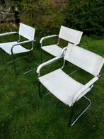 3 vintage buisframe stoelen, Antiek en Kunst, Antiek | Meubels | Stoelen en Sofa's, Ophalen