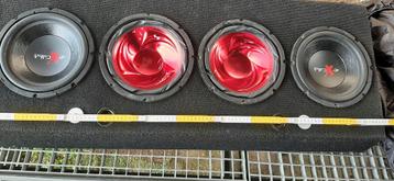 Subwoofers 4 x 10" ingebouwd in kist beschikbaar voor biedingen