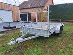 Plateau dubbelasser, Auto diversen, Aanhangers en Bagagewagens, Ophalen, Zo goed als nieuw