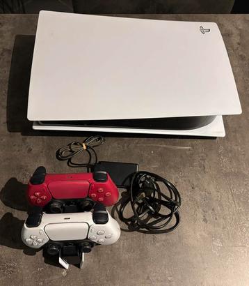 Ps5 disques + 2 manettes + chargeur manettes, Enlèvement, Comme neuf, Playstation 5