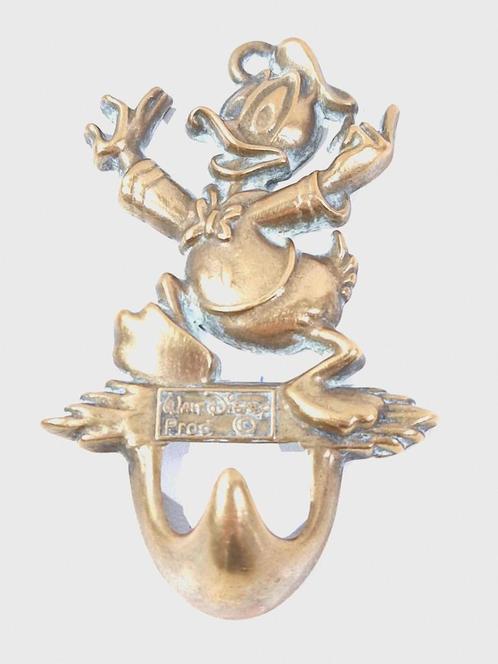 Donald Duck originele kapstok haak , jaren 60 , messing, Huis en Inrichting, Woonaccessoires | Kapstokken, Zo goed als nieuw, Wandhaken