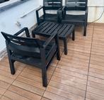 Kunststof tafel met 3 stoelen goede staat geen schade, Jardin & Terrasse, Accessoires mobilier de jardin, Comme neuf, Enlèvement