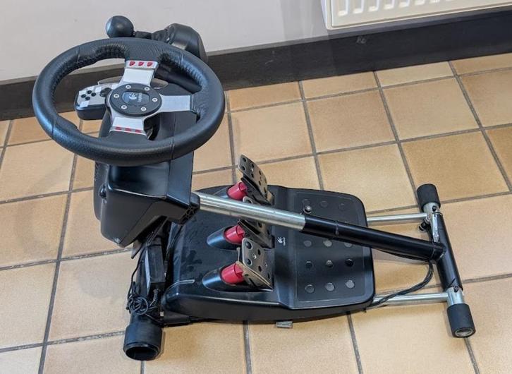 Logitech G27 + Wheelstand PRO Sim Racing-bundel van 90€!!, Computers en Software, Joysticks, Gebruikt, Ophalen