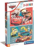 Disney Cars 2 in 1 Puzzel - 2 x 20 stukjes - Clementoni, Kinderen en Baby's, Speelgoed | Kinderpuzzels, Ophalen of Verzenden, 10 tot 50 stukjes