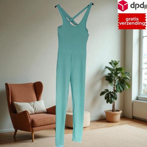 Sport jumpsuit mintgroen S/M, Kleding | Dames, Jumpsuits, Nieuw, Maat 36 (S), Groen, Verzenden