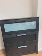Commode IKEA Brimnes avec 3 tiroirs, Enlèvement, Comme neuf, Verre