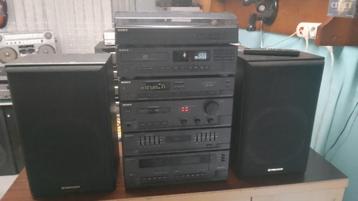 Prachtige stereo set met platen speler Sony koopje  beschikbaar voor biedingen