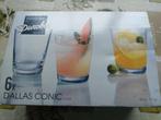 6 nieuwe „Dallas Conic” cocktailglazen, Huis en Inrichting, Ophalen of Verzenden, Nieuw, Glas, Glas of Glazen