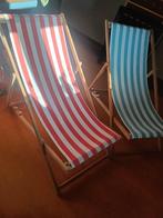 Strandstoelen, Tuin en Terras, Tuinstoelen, Ophalen, Zo goed als nieuw, Hout, Verstelbaar