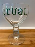 Orval glas groene letters, Verzamelen, Ophalen of Verzenden, Nieuw, Bierglas