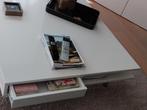 moderne salontafel 95cm x 95 cm, wit gelakt, Zo goed als nieuw, Ophalen