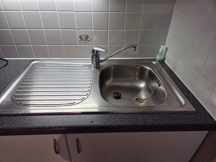 Keuken, Huis en Inrichting, Keuken | Complete keukens, Zo goed als nieuw, Hoekkeuken, Wit, Hout, Ophalen