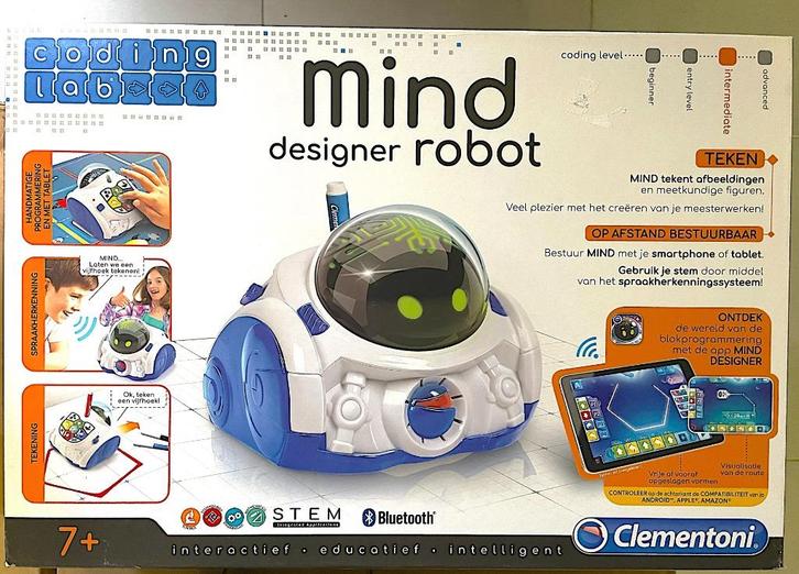 Clementoni Mind designer robot, Kinderen en Baby's, Speelgoed | Educatief en Creatief, Zo goed als nieuw, Elektronica, Ontdekken