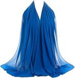 stola blauw - stola chiffon, Kleding | Dames, Mutsen, Sjaals en Handschoenen, Ophalen of Verzenden, Nieuw, Sjaal