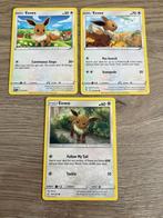 Pokemon Cards 3x Eevee, Hobby en Vrije tijd, Ophalen of Verzenden, Zo goed als nieuw