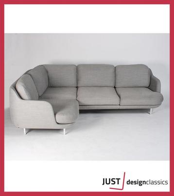Fritz Hansen Lune Corner Sofa Grijs Wol Hoekbank  beschikbaar voor biedingen