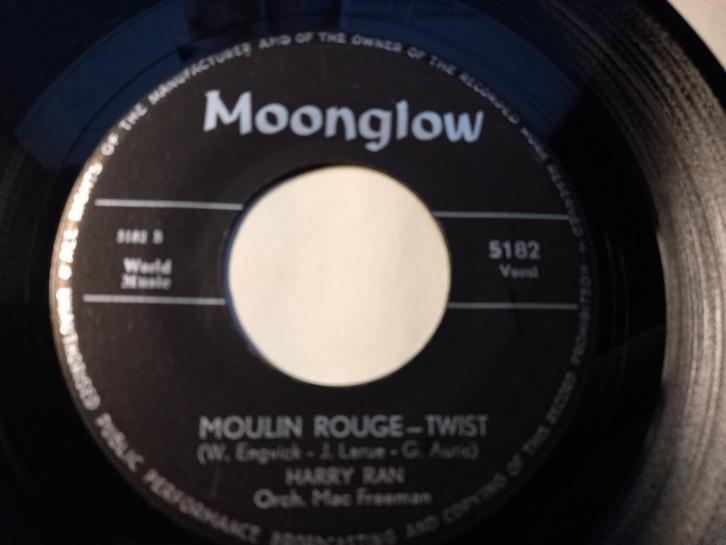 Harry Ran ‎– Moulin Rouge / Hey Twistin' Lou '7, Cd's en Dvd's, Vinyl Singles, Gebruikt, Single, Overige genres, 7 inch, Ophalen of Verzenden