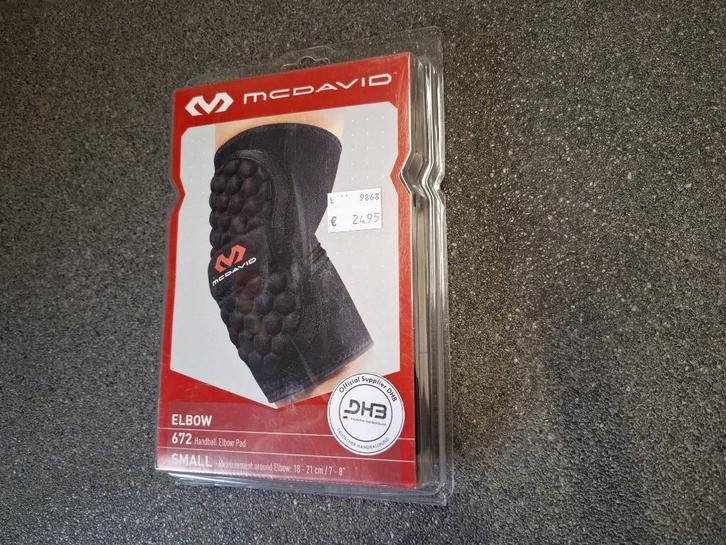 -50% op elleboogbescherming handbal Mc David, Sport en Fitness, Handbal, Nieuw, Ophalen