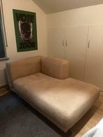 Beige design zetel, Huis en Inrichting, Zetels | Zetels, Ophalen, Gebruikt, Eenpersoons, 150 tot 200 cm