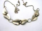 Teka, Theodor Klotz, 835 zilver ketting blaadjes, collier (6, Ophalen, Zo goed als nieuw, Zilver, Zilver