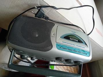 Radio cassette Philips, Enlèvement, Utilisé, Radio