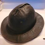 Magnifique et très ancien chapeau de mineur en cuir, Enlèvement ou Envoi