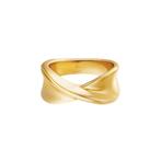 Bague Twist It en acier doré jaune pour femme, Femme, 17 à 18, Enlèvement ou Envoi, Fer ou Acier