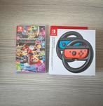 Mario Kart 8 Deluxe + Stuurtjes (Nintendo Switch), Games en Spelcomputers, Games | Nintendo Switch, Ophalen, Zo goed als nieuw