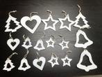 Kerstboom decoratie witte hangers, Diversen, Kerst, Ophalen of Verzenden, Zo goed als nieuw