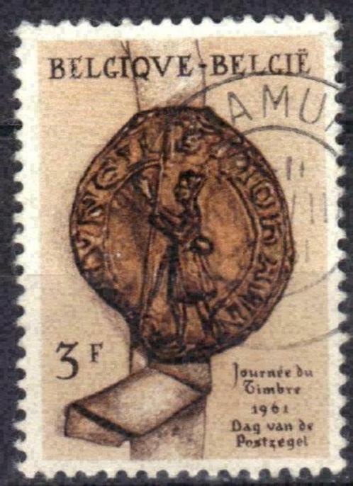 Belgie 1961 - Yvert/OBP 1175 - Dag van de Postzegel (ST), Timbres & Monnaies, Timbres | Europe | Belgique, Affranchi, Envoi