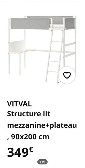 ️ Lit superposé enfant avec bureau – Excellent état ! ️ beschikbaar voor biedingen