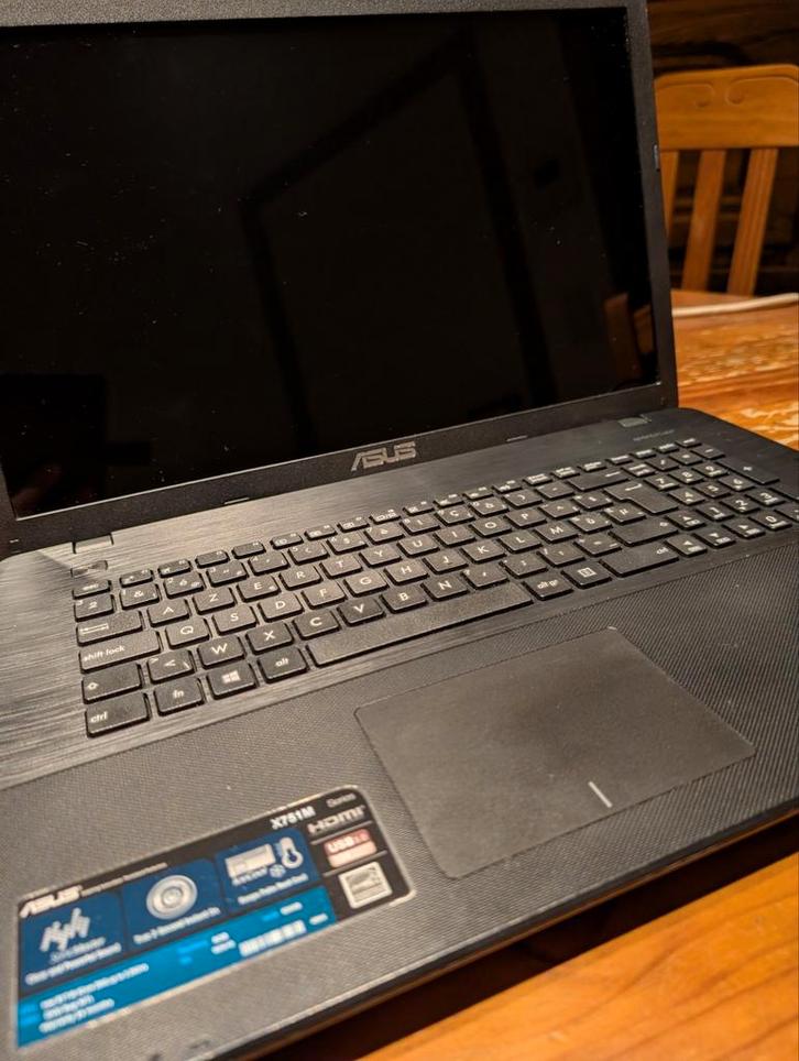 Asus LapTop X751M 17 inch, Computers en Software, Windows Laptops, Gebruikt, 16 inch, SSD, Minder dan 2 Ghz, 8 GB, Azerty, Ophalen of Verzenden