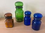 Apothekers pot in glas 1 grote en 3 kleine, Ophalen of Verzenden