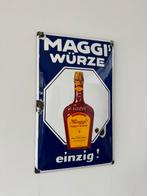 Maggi’s emaille reclamebord, Ophalen of Verzenden, Gebruikt, Reclamebord
