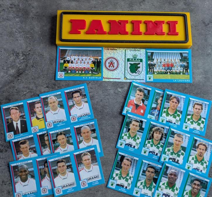 PANINI STICKERS 15X FOOTBALL 2000 KV KORTRIJK / LA LOUVIERE, Hobby en Vrije tijd, Stickers en Plaatjes, Nieuw, Verzenden