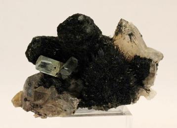 QUARTZ FUMÉ, TOURMALINE et AIGUE-MARINE d'Erongo en NAMIBIE 