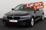 BMW 5 Serie 520 TOURING DA TOURING DA + GPS + LEDER + CAMERA, Automaat, Euro 6, Zwart, Bedrijf